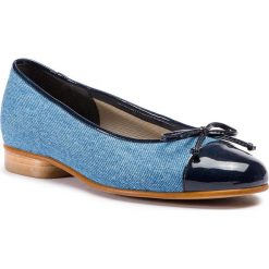Baleriny GABOR - 85.102.46 Marine/Blau. Niebieskie baleriny damskie marki Gabor, z materiału, marine. W wyprzedaży za 229,00 zł.
