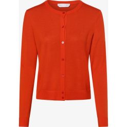 BOSS - Kardigan damski – Fovetexa, pomarańczowy. Pomarańczowe swetry damskie Boss, m, bez wzorów, z dzianiny, eleganckie, bez rękawów, bez kaptura. Za 749,95 zł.