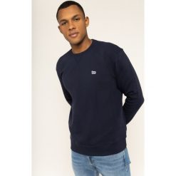 Bluza Lee Plain Crew L81ITJMA. Niebieskie bluzy męskie Lee, xl, bez wzorów, z bawełny, bez kołnierzyka, bez rękawów, bez kaptura. Za 219,00 zł.