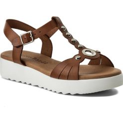 Sandały SERGIO BARDI - Carde SS127309918KD 104. Pomarańczowe klapki damskie marki Sergio Bardi, bez wzorów, ze skóry, bez obcasa. W wyprzedaży za 169,00 zł.
