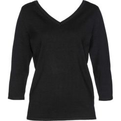 Sweter bonprix czarny. Czarne swetry damskie bonprix. Za 69,99 zł.