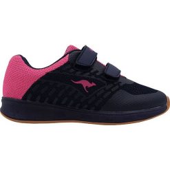 Sneakersy "K-Tune V" w kolorze granatowo-różowym. Różowe trampki dziewczęce KangaROOS, bez wzorów, bez zapięcia. W wyprzedaży za 62,95 zł.