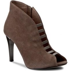 Buty zimowe damskie: Szpilki KARINO – 2184/007 Brąz