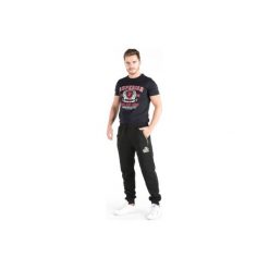 Joggery męskie: Spodnie męskie dresowe z kieszeniami, klasyczne, ze ściągaczami