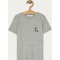 Calvin Klein Jeans - T-shirt dziecięcy 116-176 cm. Niebieskie t-shirty chłopięce Calvin Klein Jeans, z nadrukiem, z bawełny, bez rękawów. Za 119,90 zł.