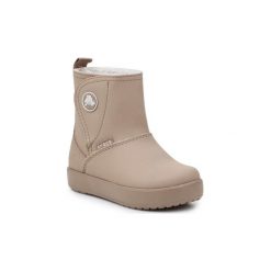 Śniegowce Dziecko Crocs Colorlite Boot PS 15840-2M5. Brązowe kozaki dziewczęce Crocs, bez wzorów, bez obcasa. Za 136,76 zł.