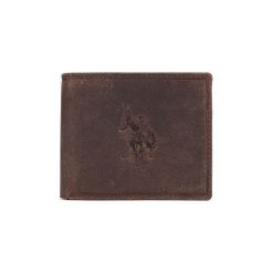 U.S. Polo Assn Tulsa Portfel Brązowy. Pomarańczowe portfele męskie U.S. Polo Assn., z aplikacjami, ze skóry. Za 206,95 zł.
