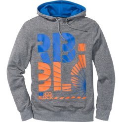 Bluza dresowa Slim Fit bonprix szary melanż. Szare bejsbolówki męskie bonprix, l, melanż, z dresówki. Za 89,99 zł.