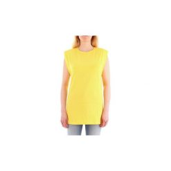Topy na ramiączkach / T-shirty bez rękawów Silvian Heach CVP19412TS. Żółte bluzki damskie Silvian Heach, s, bez wzorów, bez kołnierzyka. Za 196,04 zł.