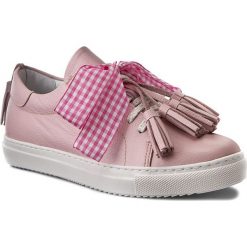 Sneakersy R.POLAŃSKI - 0860 Różowy Lico. Różowe półbuty damskie R.Polański, ze skóry. W wyprzedaży za 229,00 zł.