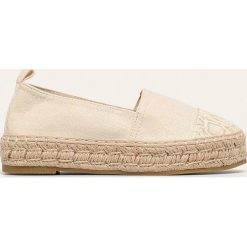 Answear - Espadryle Coura. Brązowe espadryle damskie ANSWEAR, bez wzorów, ze skóry ekologicznej, bez obcasa, na obcasie. Za 99,90 zł.