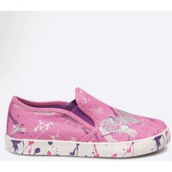 Geox - Tenisówki dziecięce. Szare buty dziewczęce sportowe Geox, z gumy. W wyprzedaży za 169,90 zł.