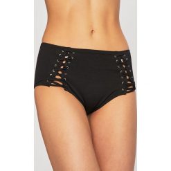 Guess Jeans - Figi kąpielowe. Czarne stroje kąpielowe damskie Guess Jeans, s, z aplikacjami, z elastanu. W wyprzedaży za 139,90 zł.
