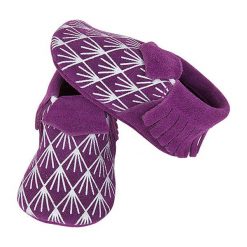 Buciki niemowlęce: Skórzane buty niemowlęce „Original” w kolorze fioletowym