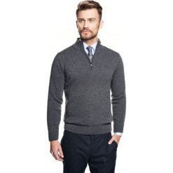 Sweter nagore troyer szary. Szare swetry męskie Recman, m, bez wzorów, bez kołnierzyka, bez kaptura. Za 249,00 zł.