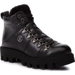 Trapery BOGNER - Copenhagen 1E 293-C581 Black G 01. Czarne trapery damskie Bogner, ze skóry, klasyczne, bez obcasa, bez zapięcia. W wyprzedaży za 829,00 zł.