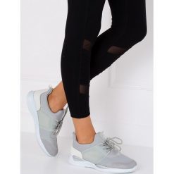 Ultra lekkie buty sportowe szare BY-069 GREY. Szare buty sportowe damskie obuwie damskie, z tkaniny. Za 51,69 zł.