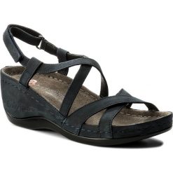 Sandały damskie: Sandały BERKEMANN – Coletta 01751 Dunkelblau Nubuck 320