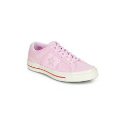 Buty Converse ONE STAR CUIR FASHION BALLER SUEDE OX. Różowe trampki i tenisówki damskie Converse, bez wzorów, bez zapięcia. Za 303,20 zł.