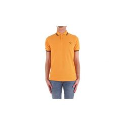 Koszulki polo z krótkim rękawem Fred Perry M3600. Brązowe koszulki męskie Fred Perry, s, bez wzorów, polo, z krótkim rękawem, krótkie. Za 399,80 zł.