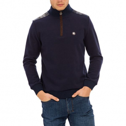 Sweter w kolorze ciemnoniebieskim. Niebieskie golfy męskie GALVANNI, l. W wyprzedaży za 179,95 zł.