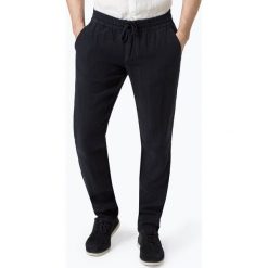 Alberto - Męskie spodnie lniane, niebieski. Niebieskie spodnie męskie Alberto, m, bez wzorów, eleganckie. Za 449,95 zł.
