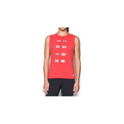 Topy sportowe damskie: Under Armour Koszulka damska Muscle Tank GIRL BOSS czerwona r. S (1298624-963)