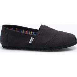 Toms - Espadryle. Czarne espadryle męskie Toms, bez wzorów, ze skóry. W wyprzedaży za 179,90 zł.
