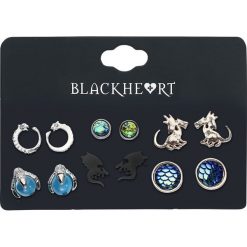 Kolczyki damskie: Blackheart Dragon Collection Kolczyki – Earpin wielokolorowy