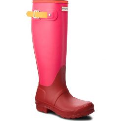 Kalosze HUNTER - Org Tall Colourblock WFT2019RMA Military Red. Różowe kalosze damskie Hunter, bez wzorów, z tworzywa sztucznego. W wyprzedaży za 429,00 zł.
