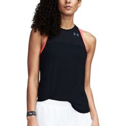 Topy sportowe damskie: Under Armour Koszulka Damska Accelerate Tank Czarna r. XS – (1304550-001)