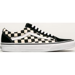 Vans - Tenisówki. Czarne trampki męskie Vans, bez wzorów, ze skóry, na sznurówki. Za 339,90 zł.
