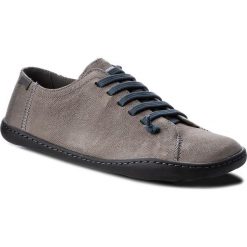 Półbuty CAMPER - Peu Cami 20848-148 Oxyde Oque/Cami Obsidian. Szare półbuty damskie Camper, na co dzień, bez wzorów, ze skóry, bez obcasa, na płaskiej podeszwie, bez zapięcia. W wyprzedaży za 389,00 zł.