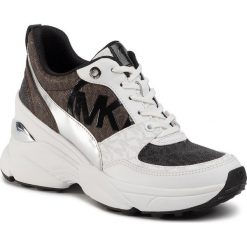 Sneakersy MICHAEL MICHAEL KORS - Mickey Trainer 43R0MKFS1B Brown Multi 212. Pomarańczowe półbuty damskie MICHAEL Michael Kors, na co dzień, bez wzorów, ze skóry ekologicznej, bez obcasa, na koturnie, bez zapięcia. Za 839,00 zł.