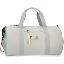Torba podróżna w kolorze jasnoszarym - (S)50 x (W)25 x (G)17 cm. Szare torby podróżne Pepe Jeans Accessories, w paski, z materiału. W wyprzedaży za 199,95 zł.