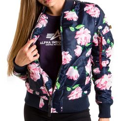 ALPHA INDUSTRIES MA-1 VF FLOWERPRINT > 17800307. Kurtki damskie Alpha Industries, s, bez wzorów, z nylonu, street, bez kaptura. W wyprzedaży za 509,99 zł.