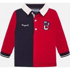 Mayoral - Longsleeve dziecięcy 74-98 cm. Żółte t-shirty chłopięce Mayoral, z aplikacjami, z elastanu, z długim rękawem. W wyprzedaży za 69,90 zł.