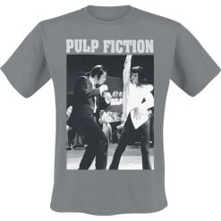 Pulp Fiction Dance T-Shirt szary. Szare t-shirty męskie marki Pulp Fiction, l, z nadrukiem, z okrągłym kołnierzem. Za 74,90 zł.