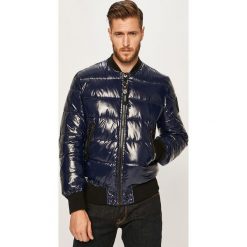 Diesel - Kurtka bomber. Niebieskie płaszcze męskie Diesel, m, bez wzorów, z elastanu, krótkie, bez kaptura. W wyprzedaży za 899,90 zł.