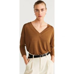 Mango - Longsleeve Piceasy. Szare bluzki damskie Mango, s, bez wzorów, z elastanu, bez kołnierzyka. Za 69,90 zł.