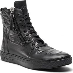 Sneakersy KAZAR - Jens 36595-16-00 Czarny. Czarne półbuty męskie Kazar, na co dzień, bez wzorów, ze skóry, na zamek. W wyprzedaży za 399,00 zł.