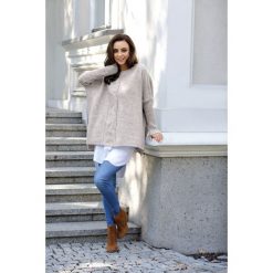 Modny sweter ponczo jasnoszary molly. Szare poncza damskie Lemoniade, na zimę, uniwersalny, bez wzorów, ze splotem. Za 149,90 zł.