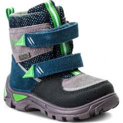 Buty zimowe chłopięce: Śniegowce BARTEK – 21759/0UJT Niebieski Szary Zielony