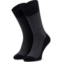 Skarpety Wysokie Unisex JOOP! - Herringbone Sock 900.076 Navy 3000. Niebieskie skarpetki damskie JOOP!, bez wzorów, z elastanu. W wyprzedaży za 49,00 zł.