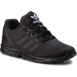 Buty adidas - Zx Flux C BB9104 Cblack. Czarne półbuty dziewczęce Adidas, na sznurówki. W wyprzedaży za 189,00 zł.