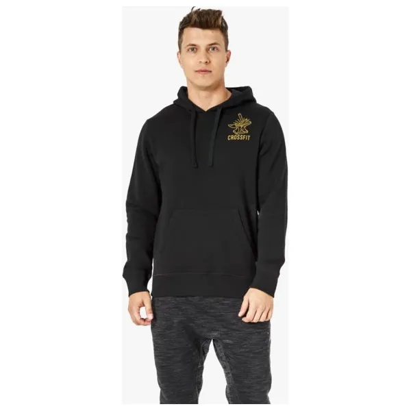 Reebok Bluza Cf Iwc Anvil Pullover , czarny, rozmiar XL. Czarne bluzy męskie Reebok, xl, bez wzorów, z bawełny, z kapturem, bez rękawów, bez kaptura. W wyprzedaży za 169,99 zł.
