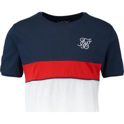 T-shirty męskie: SIKSILK CURVED HEM SPORTS TEE Tshirt basic navy/red/white