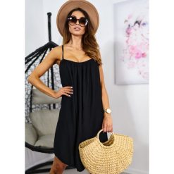 Sukienka Sunrise Kolor Black ONESIZE. Czarne sukienki damskie LIGARI, na plażę, na lato, s, w paski, z bawełny, bez kołnierzyka, bez rękawów. Za 69,00 zł.