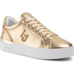 Sneakersy LIU JO - Silvia 01 BA0001 P0231 Light Gold 07014. Żółte półbuty damskie Liu Jo, bez wzorów, ze skóry, bez obcasa, na płaskiej podeszwie, bez zapięcia. W wyprzedaży za 389,00 zł.