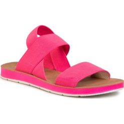 Sandały REFRESH - 69625 Fucsia. Różowe klapki damskie Refresh, bez wzorów, ze skóry ekologicznej, bez obcasa. W wyprzedaży za 119,00 zł.